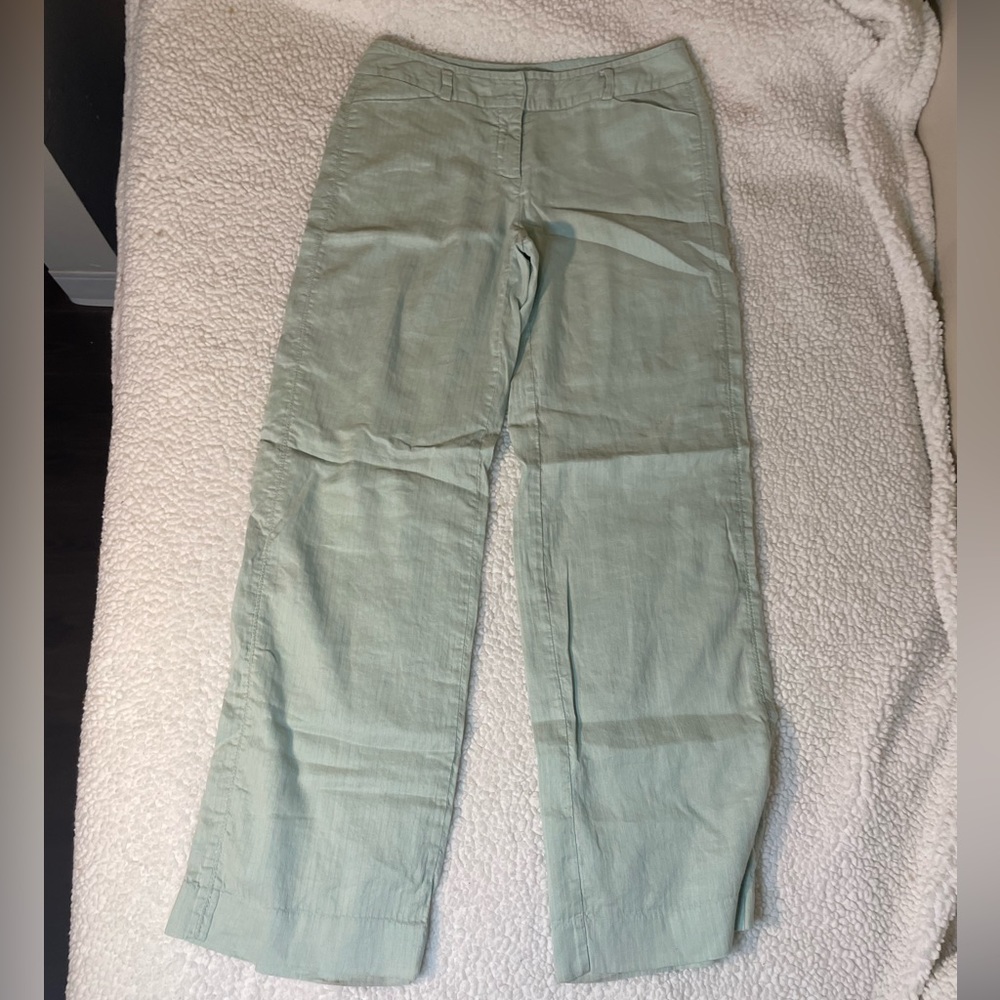Striped linen pants